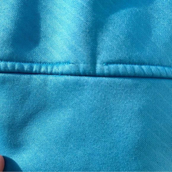 Burn Boot Camp Aqua Blue Hoodie Kangaroo Pocket Fire Hair Logo Front | Sz Small - Picture 8 of 13